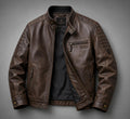 Vintage Brown Leather Jacket for Men | Premium Classic Biker & Casual Jacket