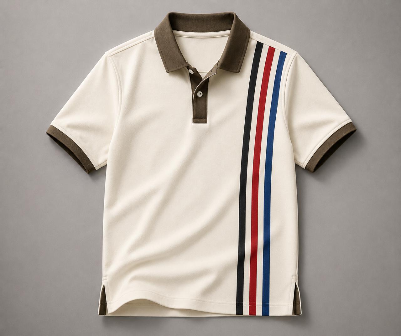 Men's Classic White Polo Shirt | Premium Cotton Casual Short Sleeve Polo Tee