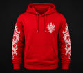 Red Dragon Tattoo Hoodie – Stylish White Print Streetwear Hoodie