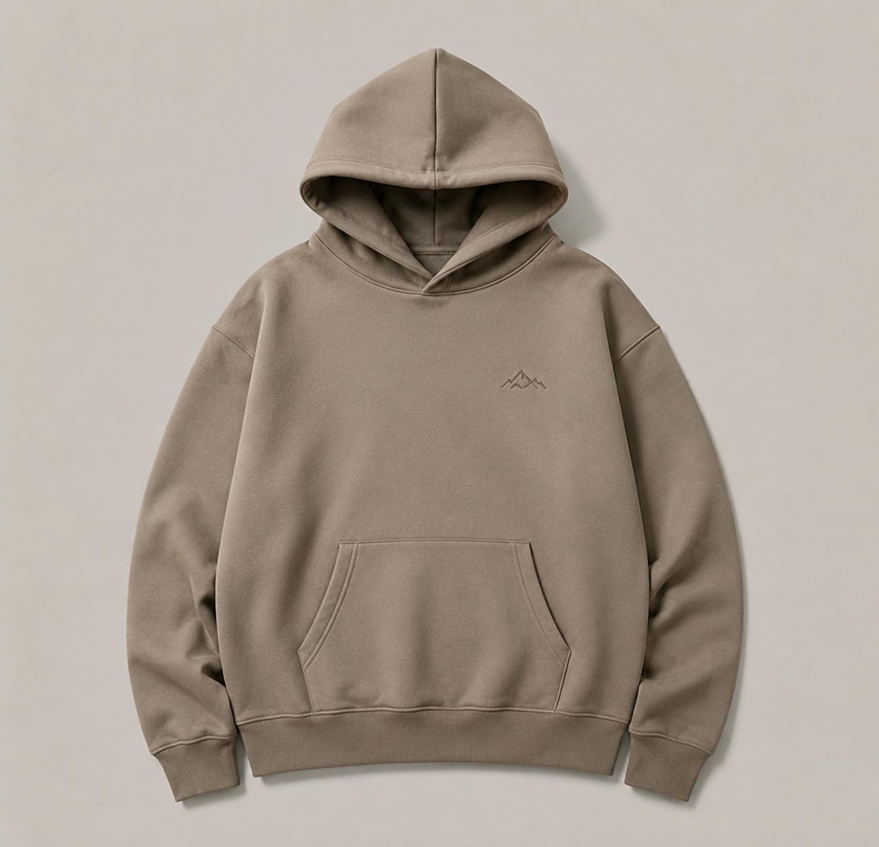 Minimalist Oversized Hoodie for Men & Women | Premium Fleece Pullover Hoodie