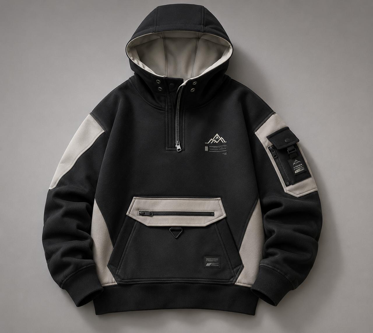 Premium Hooded Windbreaker Jacket for Men | Waterproof Outdoor & Streetwear Jacket